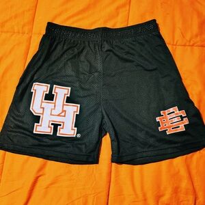 Eric Emanuel Black Athletic Shorts with Mesh Fabric